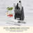 Cuisinart 15-Piece Kitchen Knife Block Set, Stainless Steel, Black