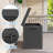 60 Gallon Rattan-Style Lockable Deck Box, Water Resistant Resin-125048282