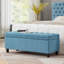 Banc de rangement capitonné à boutons FlowLuxe
