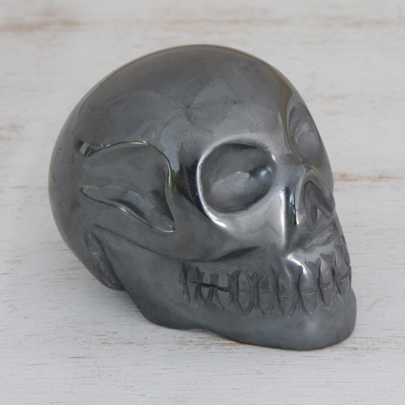 Skull Hematite Sculpture