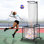 Filet d'entraînement Volleyball Setter, 5 hauteurs réglables et angles d'entraînement avec 4 roues verrouillables pour la pratique intérieure et extérieure