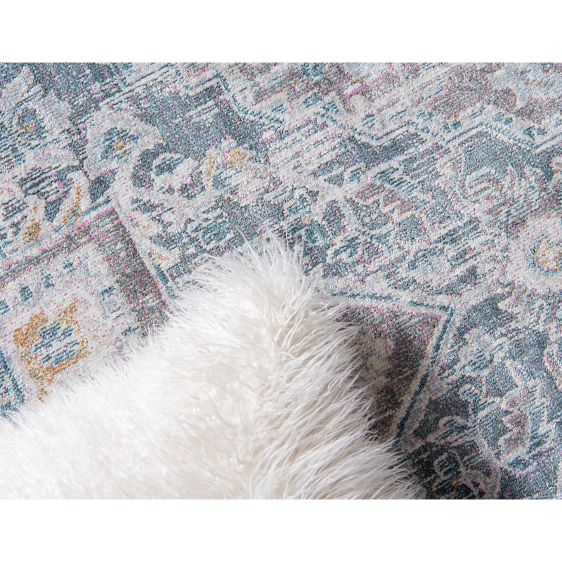 Oriental Indoor Rug, Rectangle 5'5" x 8'