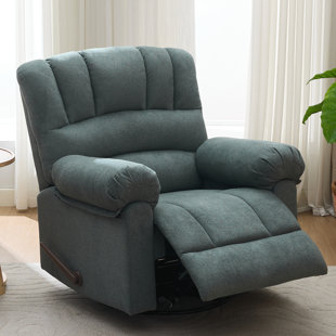 36" Wide Oversized Swivel Recliner Chair with Rocking Function