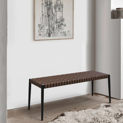 Aluminum Wicker Outdoor Garden Bench