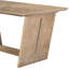 Ensemble de salle à manger rétro, table rectangulaire avec base de table trapézoïdale stable et chaises et banc rembourrés, salle à manger et cuisine