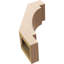 Attelle de genou en faux bois de cèdre brut Timberthane, l 5 po x P 10 po x H 14 po, brun clair apprêté-88137821