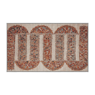 Machine Washable Gray Area Rug