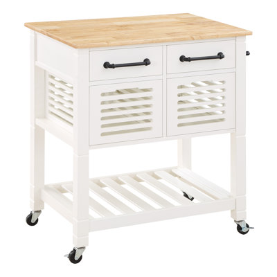 Solid Wood Kitchen Cart