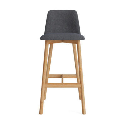 Chip White Oak Barstool - Camp Charcoal