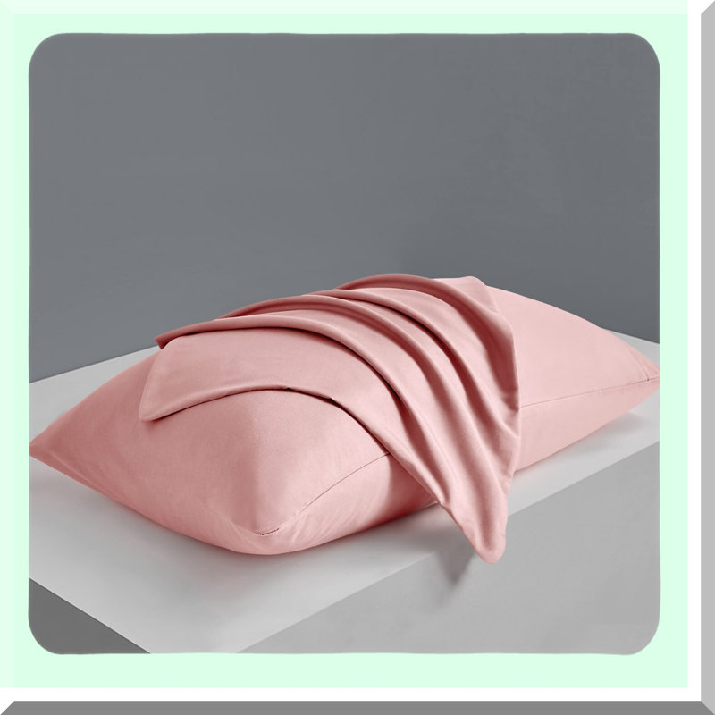 Dusty Pink Microfiber Pillowcase Set - 2 Pack Queen Size Envelope Pillow Cover with Moisture Absorption & Anti-Wrinkle Technology - 20 x 30 Inch