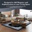 Tapis noir traditionnel tissé à la main Ramsel-33341857