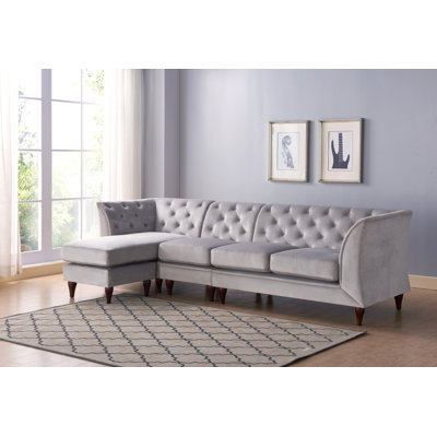 Willer Upholstered L-Shaped Sectional Reversible
