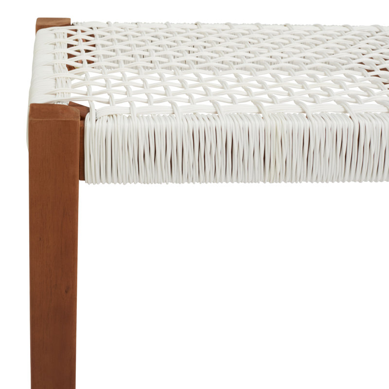 Ensemble de salle à manger rectangulaire pour 4 personnes 35,4 po Boadicea, Naturel / Blanc