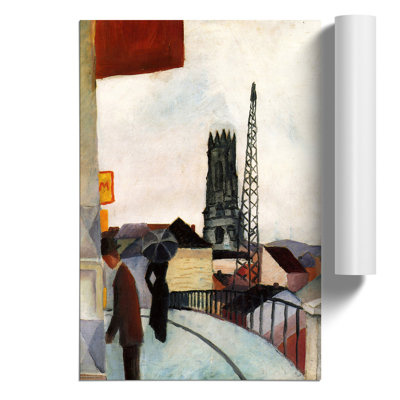 Cathedral by August Macke - Frameless Print