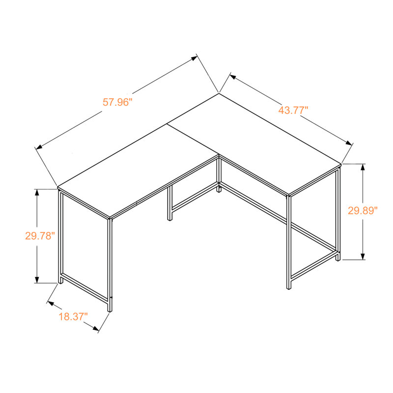 Austin Corner L Shape Modern Computer Desk