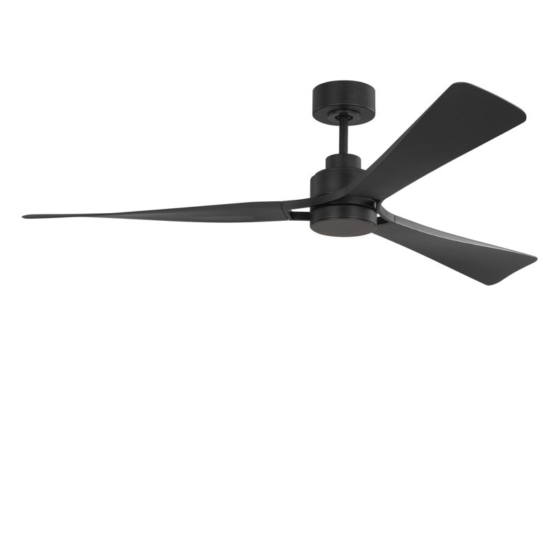 Trillium Smart 60 LED Ceiling Fan, Midnight Black, Midnight Black