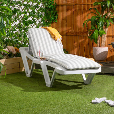 188cm Long Reclining Single Chaise with Cushions