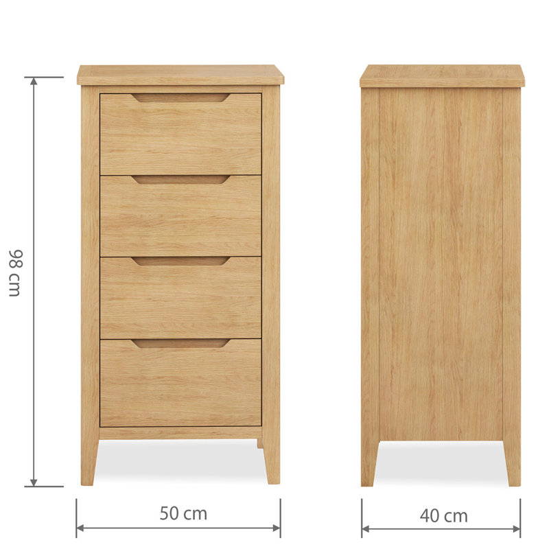 Baggett 50cm W 4 - Drawer Chest of Drawers