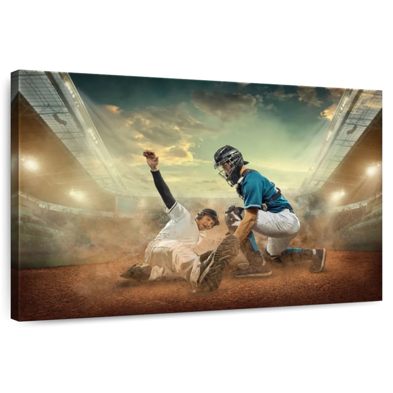 Sireci Baseball Action, 20" H x 30" W
