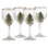 Spode Christmas Tree Wine Glasses 13 Oz