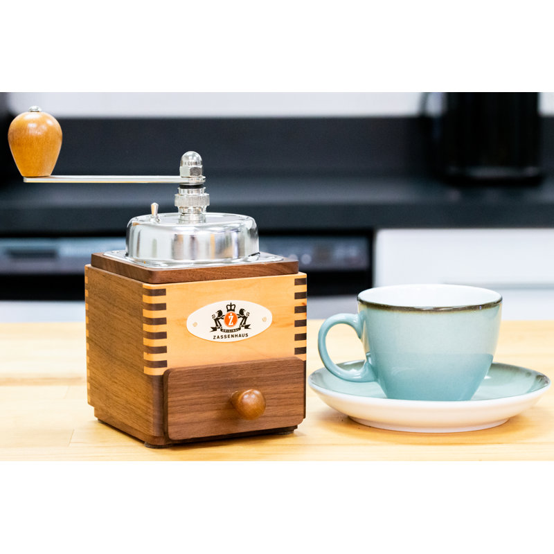 Zassenhaus Montevideo Wood Manual Burr Coffee Grinder