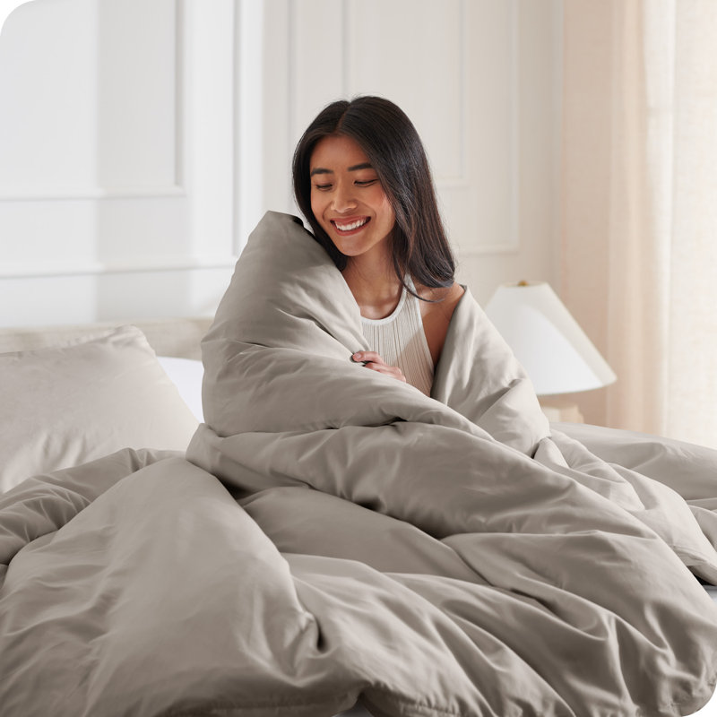 Ensemble de housse de couette en microfibre moderne et contemporain, Housse de couette très grand et 2 très grandes t, Kaki