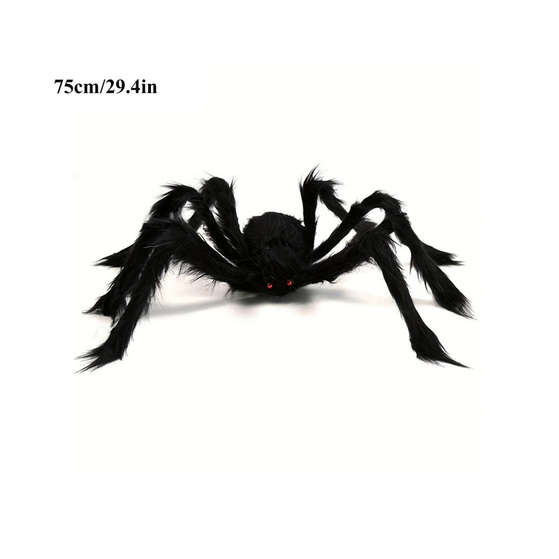 Décorations d'Halloween araignée; décorations d'extérieur araignée géante, H 81 cm x l 122 cm