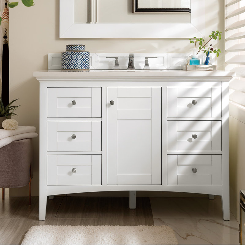 Lineberry 47'' W Single Vanity, Eternal Jasmine Pearl
