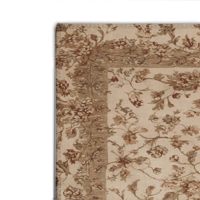 Tapis beige d'intérieur et d'extérieur Botanical, Rectangulaire 2 pi x 3 pi