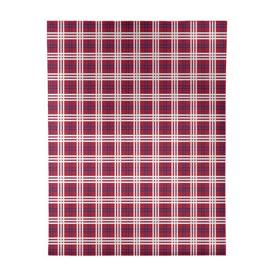 Tapis rouge à carreaux
