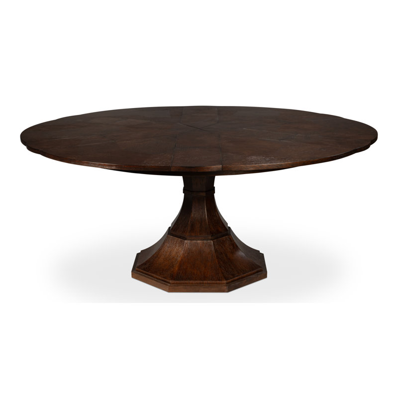 Giselle Round Dining Table, Moonskin, 30"H x 66"L x 66"W