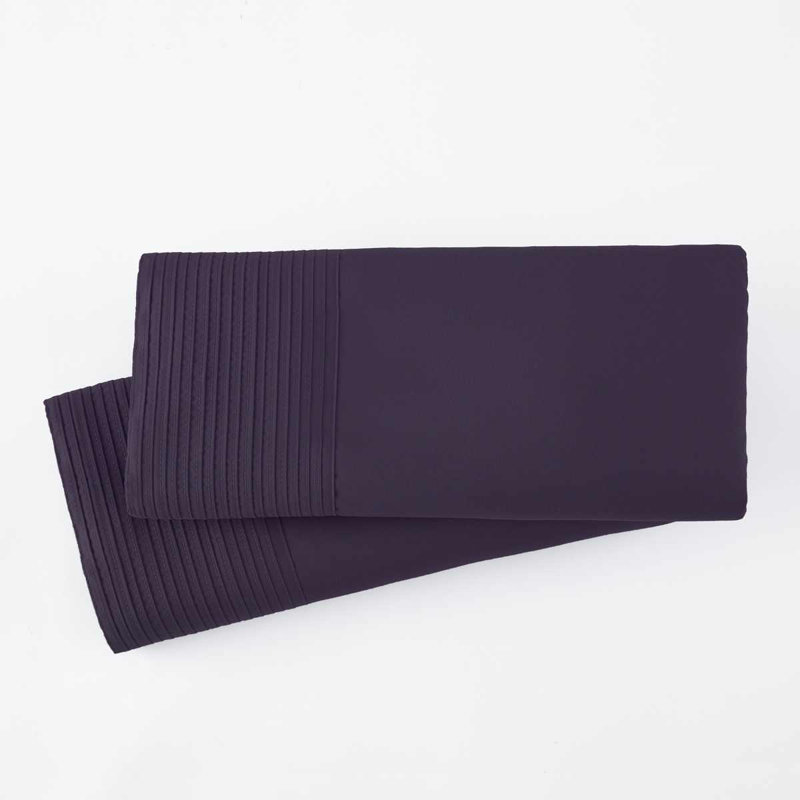Ensemble de 2 taies d'oreiller plissées Vilano Springs de Southshore Fine Linens, couleur violette, en microfibre doublement brossée 110 g/m², infroissable et lavable à la machine, format Queen/Standard