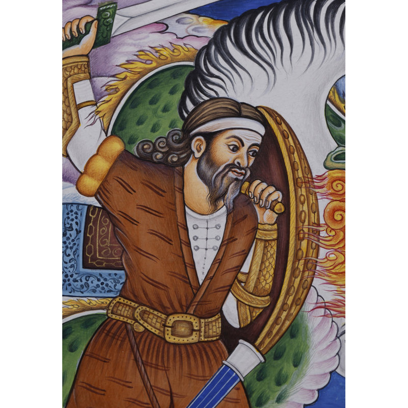 The Warrior Rustam | Aquarelle sur papier | Aquarelle sur papier