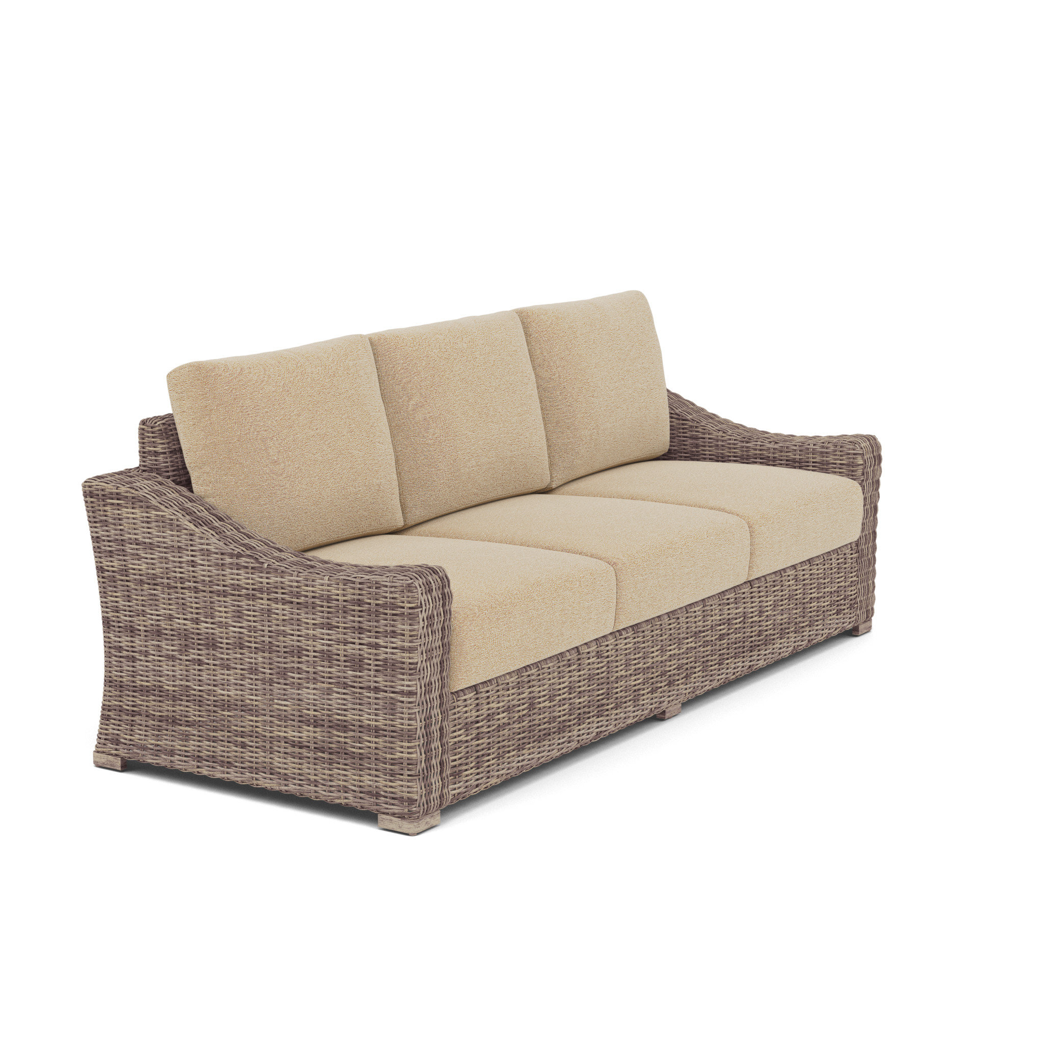 Paddy O' Furniture Mill Valley 87'' Wicker Outdoor Patio Sofa Wayfair