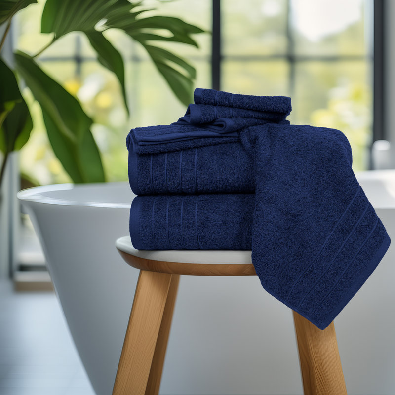 100% Cotton Midweight Mulit-Size Set, Navy
