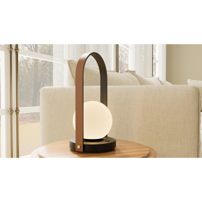 Strap Table Lamp, American Walnut