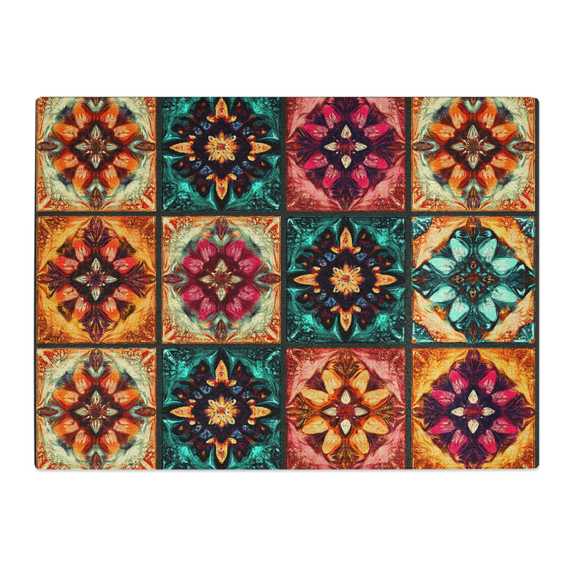 Kaleidoscope Effect Vol.10  Glass Chopping Board