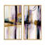 Abstrait géométrique mauve et doré I - ensemble d'art mural abstrait géométrique de 2 pièces-839681472-839681477