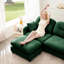 Canapé modulaire 4 places avec revêtement en chenille doux, assise ergonomique, dossier et canapé flexible-1710425891