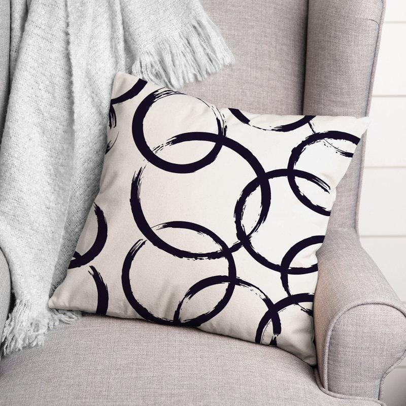  Coussin décoratif intérieur / extérieur, Bleu marine