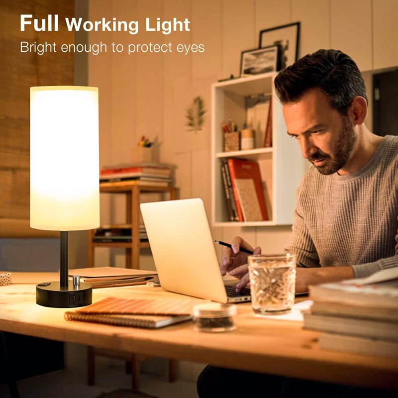 Milimir USB Table Lamp, Gray