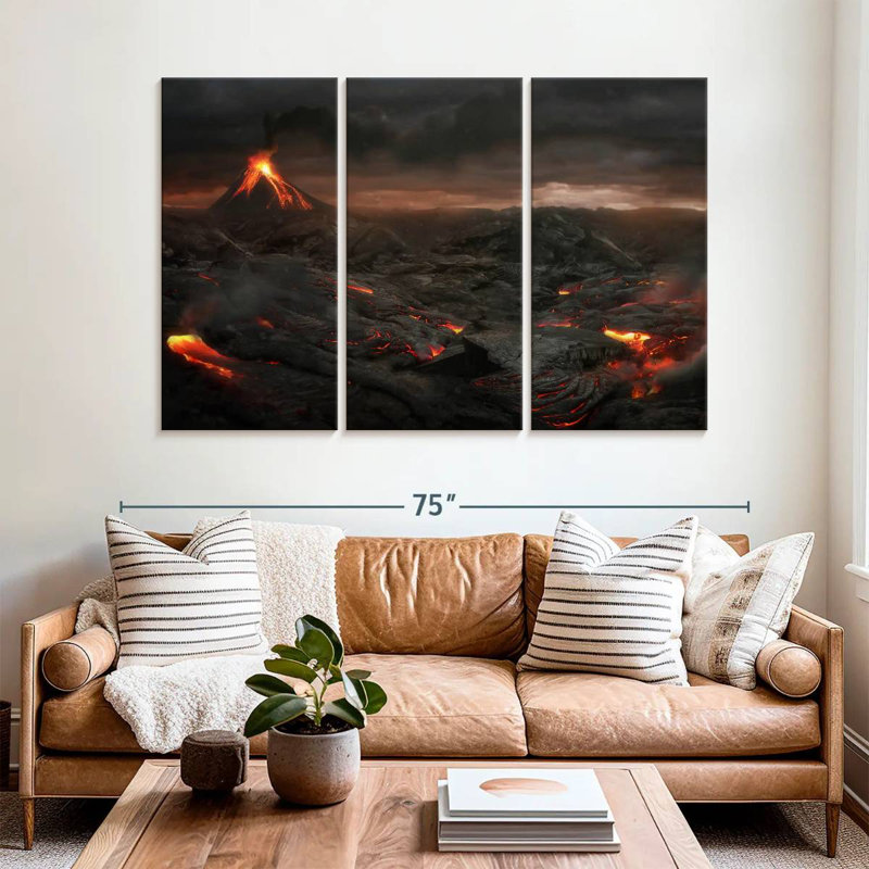Alvord Volcanic Lava Flow, 42" H x 65" W