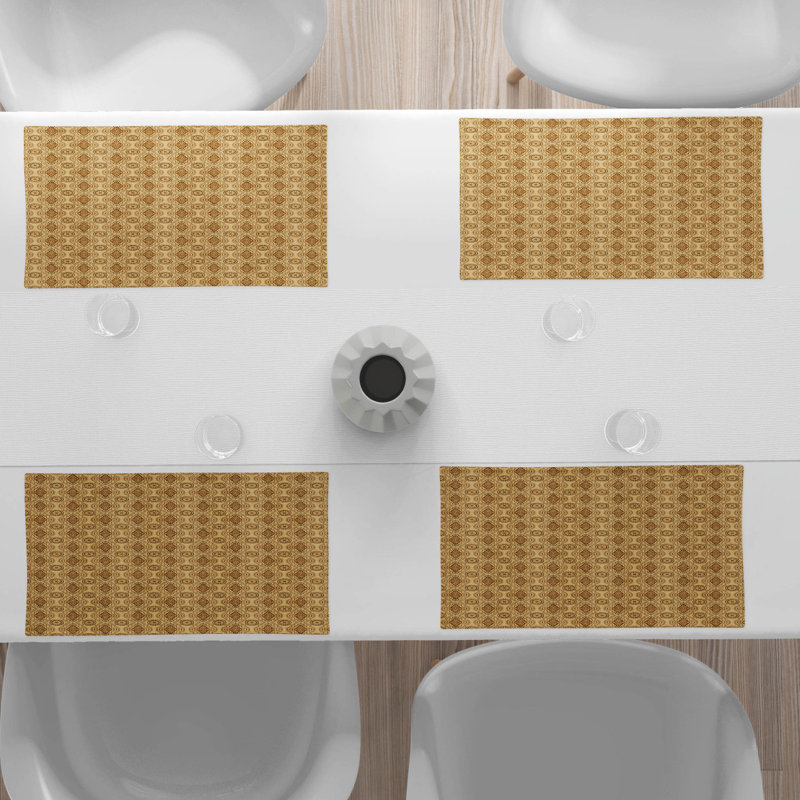 Polyester Geometric Rectangle Placemat