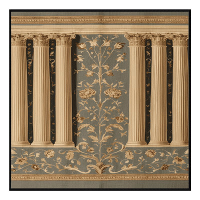 Machine Washable French Brown Area Rug