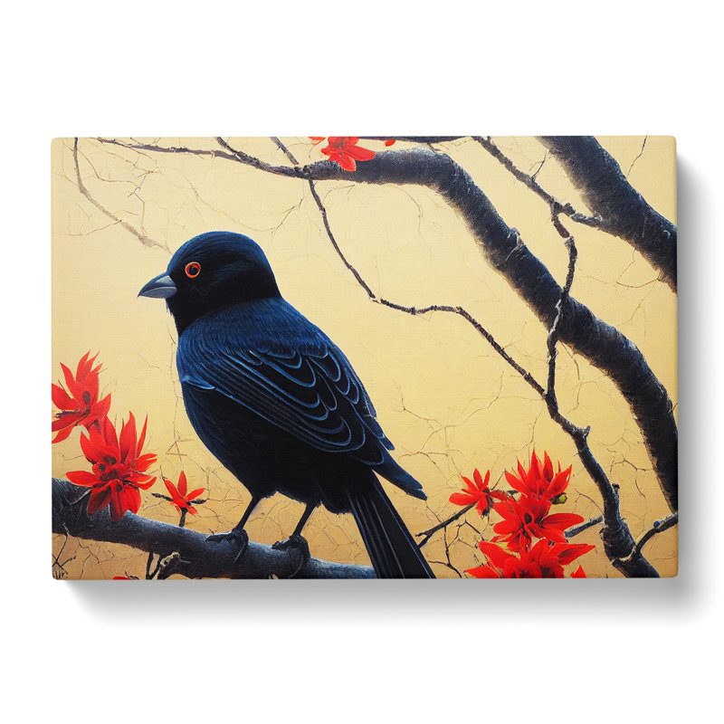Favourable Bird - Wrapped Canvas Painting, 50cm H x 76cm W x 3cm D