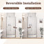 Porte de douche pivotante semi-sans cadre-127317853