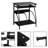 Majesta Glass Top Metal Base Computer Desk