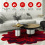 Tapis à motif floral rouge Kunzler-349811047