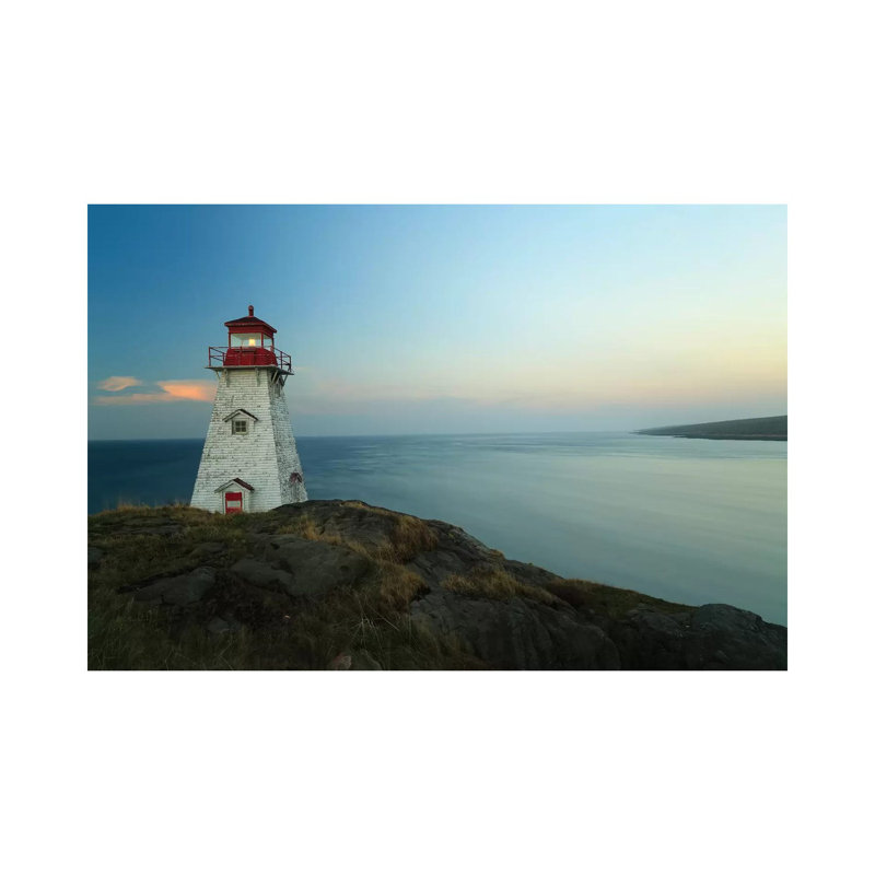 Lighthouse, Long Island, Bay Of Fundy, Canada by Scott Leslie - Wrapped Canvas Print, 152.5 cm H x 101.5 cm W