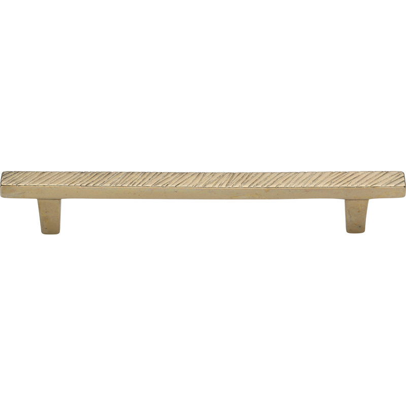 Textured Cabinet Pull, Natural Bronze, 6"